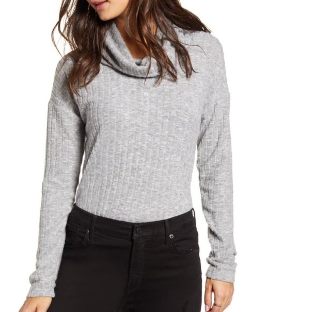 BP. Cozy Ribbed Turtleneck Top